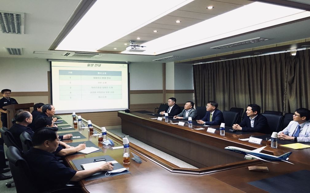 (2020.06.15) 한국항공우주진흥협회 정경환 부회장 하이즈항공㈜ 방문
