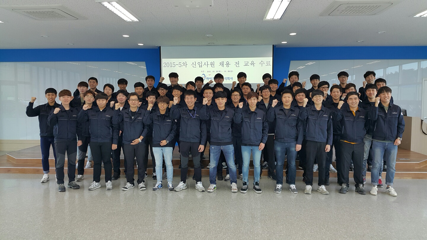 (2015.10.09) Completion of education for 5th new emloyess